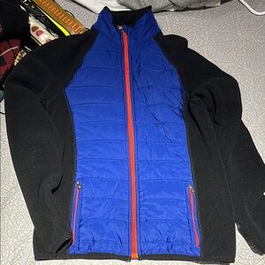 Lauren Ralph Lauren Blue and Black Teddy Jacket